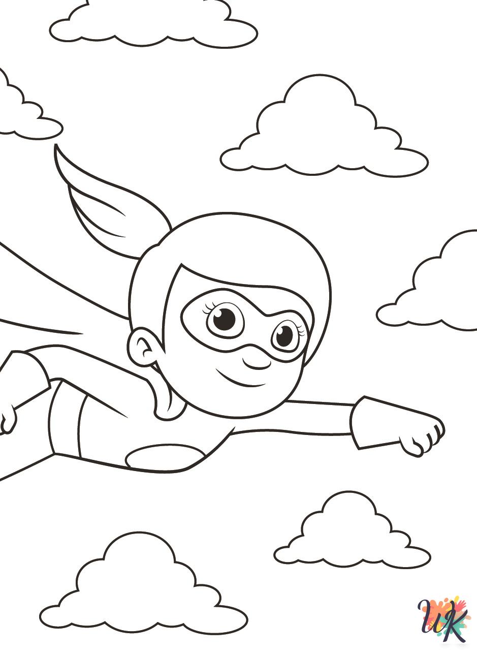 merry Superhero coloring pages
