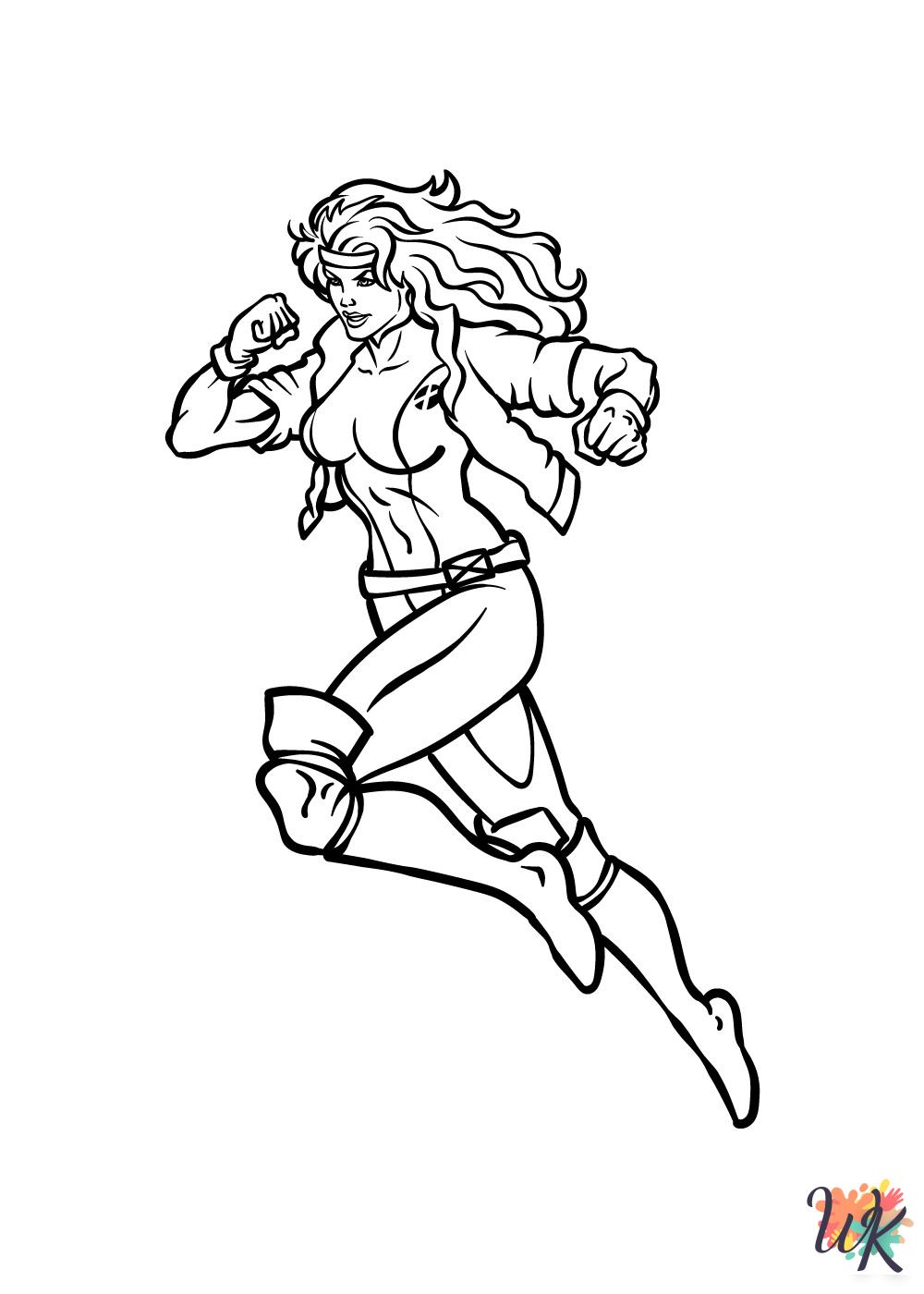 adult coloring pages Superhero