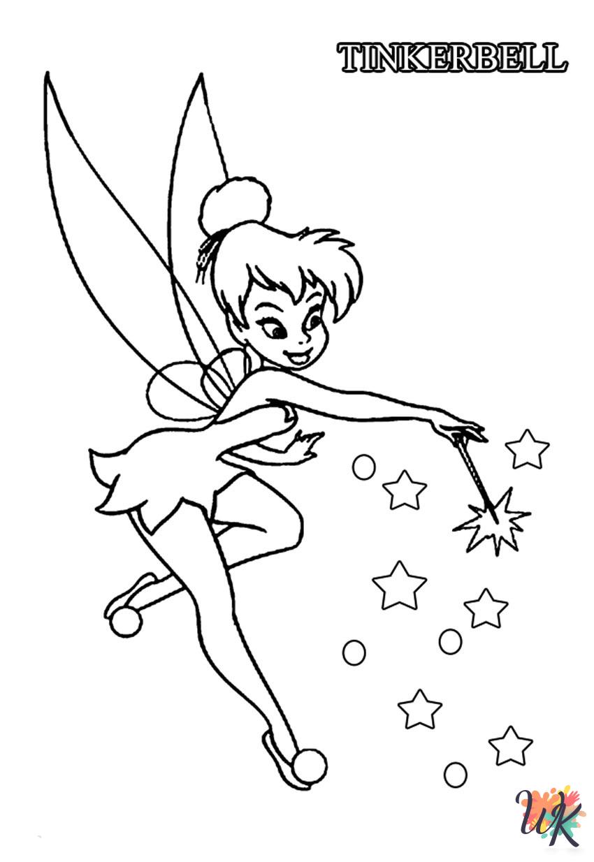 detailed Tinkerbell coloring pages for adults