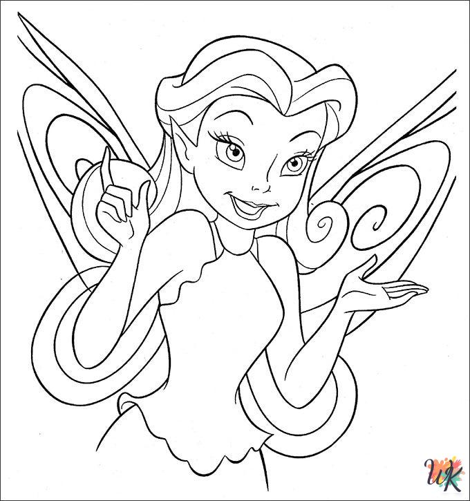 detailed Tinkerbell coloring pages