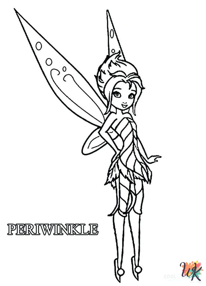cute Tinkerbell coloring pages 1