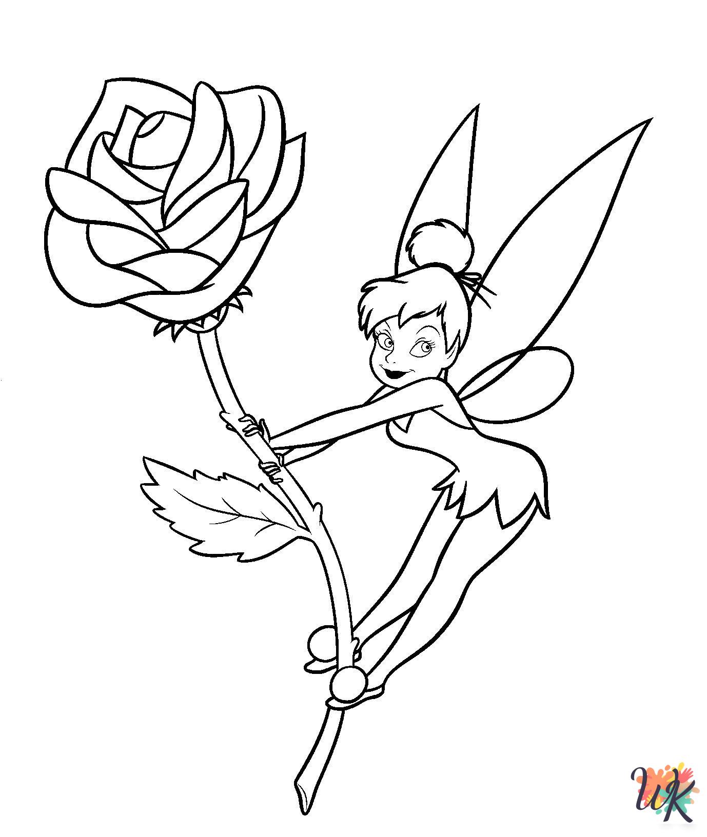 hard Tinkerbell coloring pages