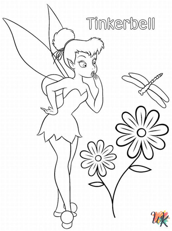 Tinkerbell coloring pages easy
