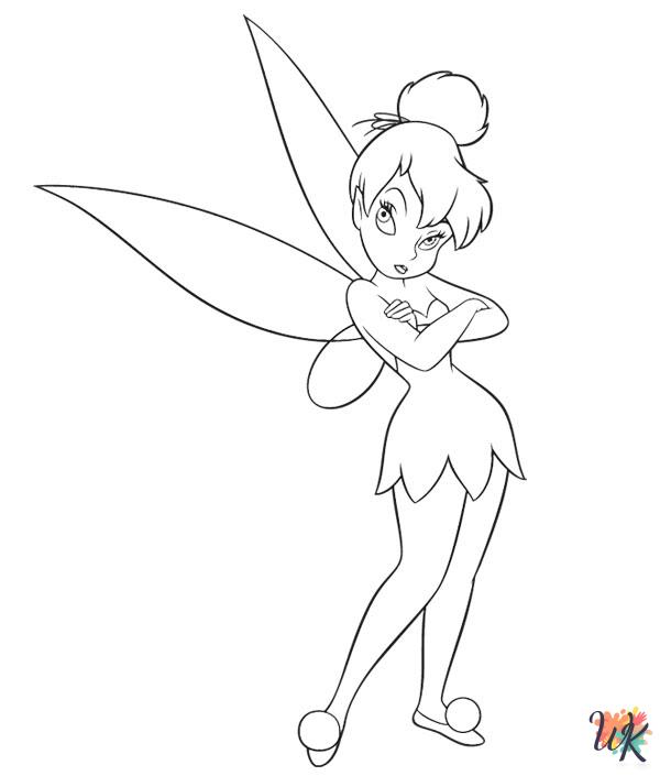 detailed Tinkerbell coloring pages