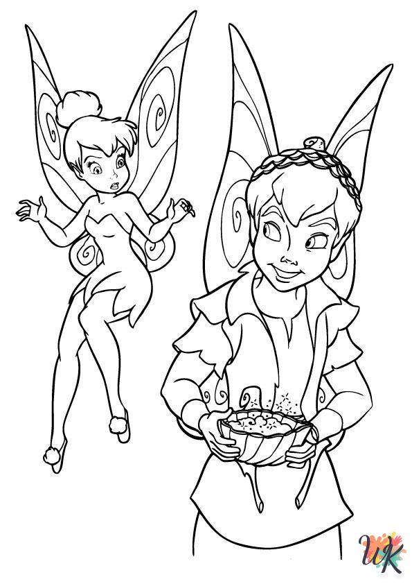 free printable Tinkerbell coloring pages