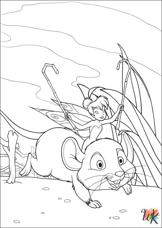 Tinkerbell coloring pages for preschoolers