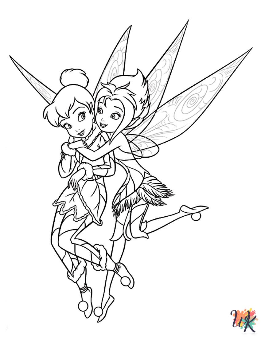 free Tinkerbell coloring pages for adults