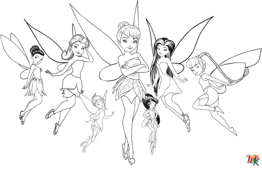 Tinkerbell coloring book pages