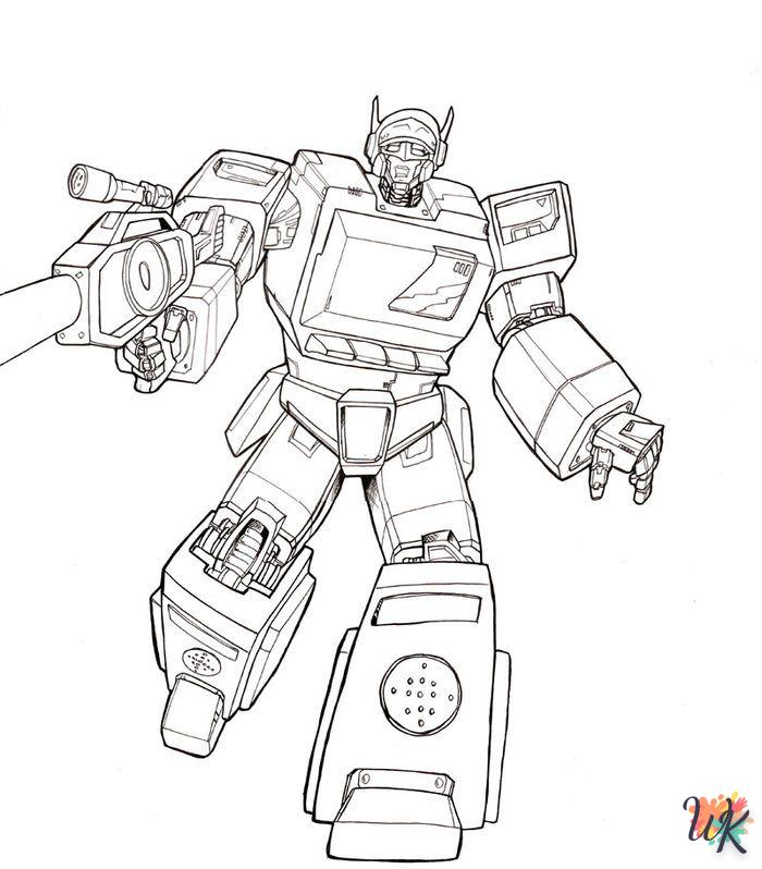 Transformers coloring pages for adults easy