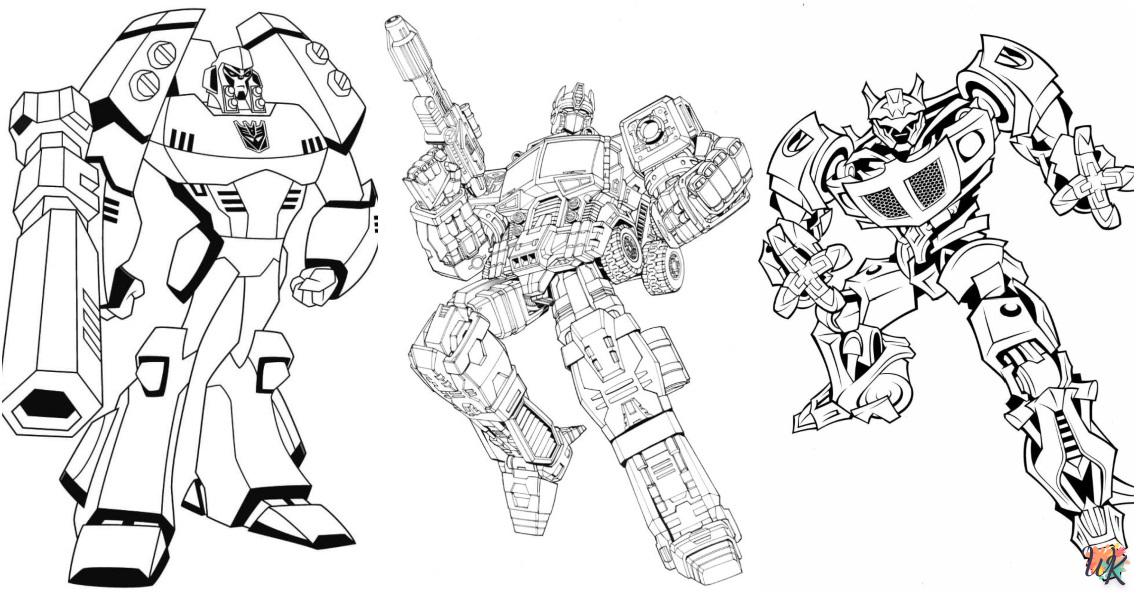 Transformers themed coloring pages