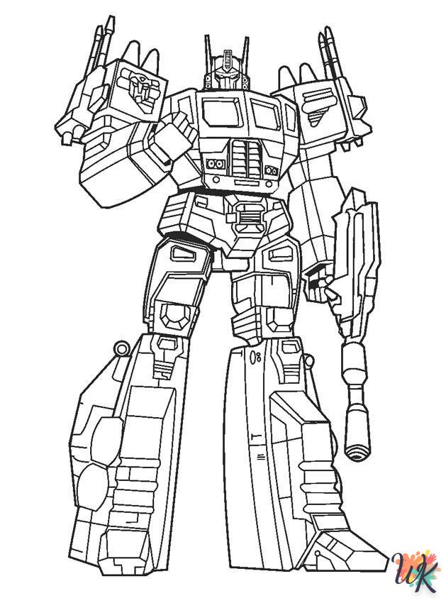 Transformers themed coloring pages