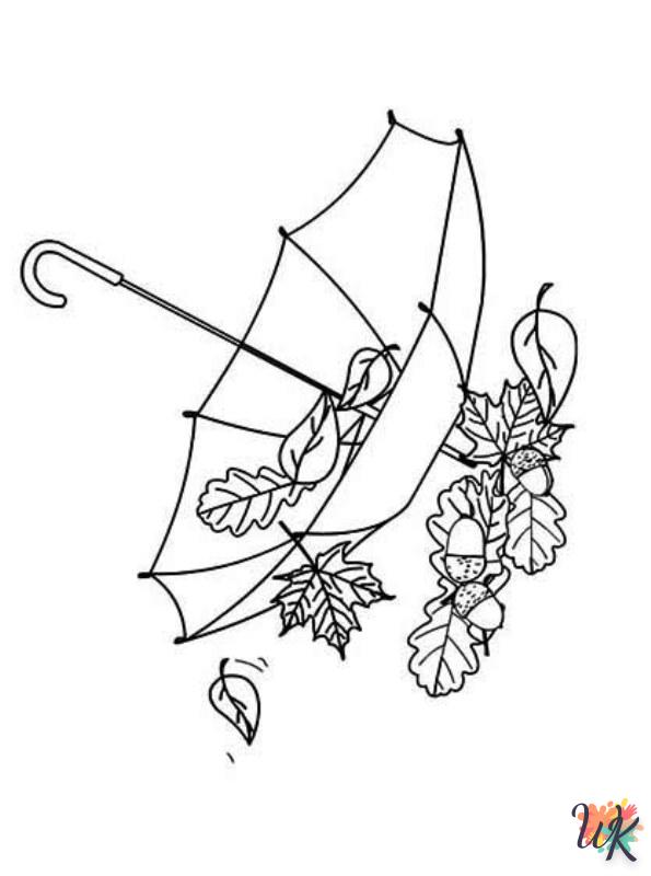 free printable Umbrella coloring pages