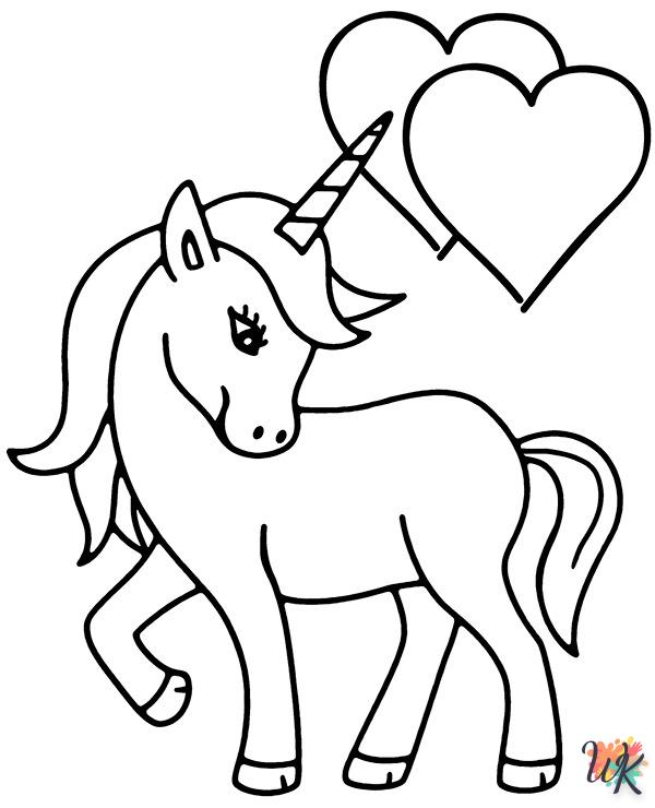 grinch cute Unicorn coloring pages