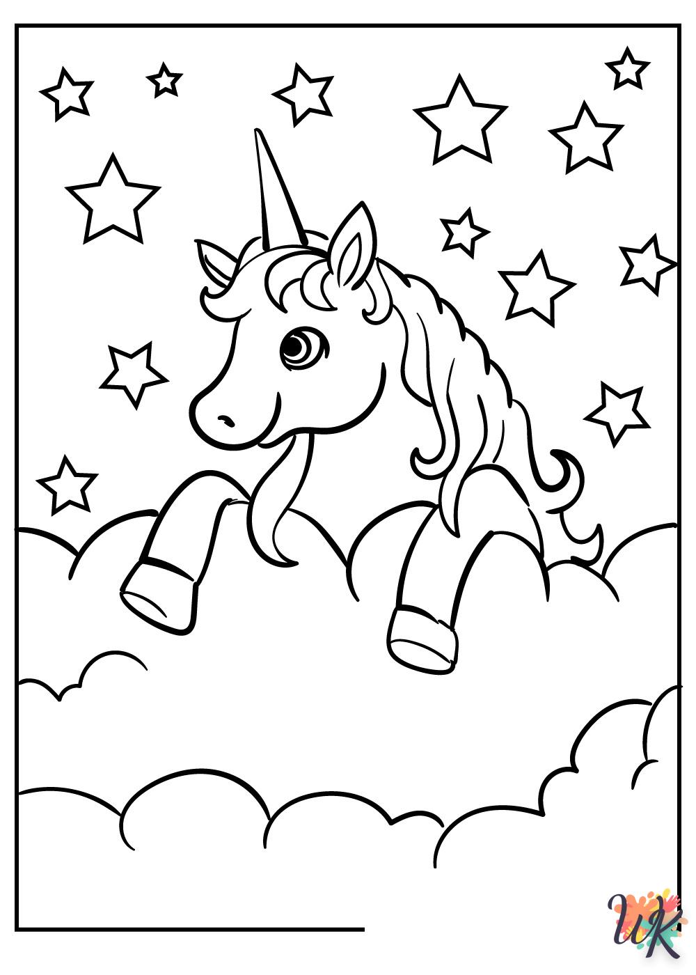 printable coloring pages Unicorn