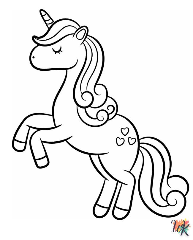 coloring pages for Unicorn