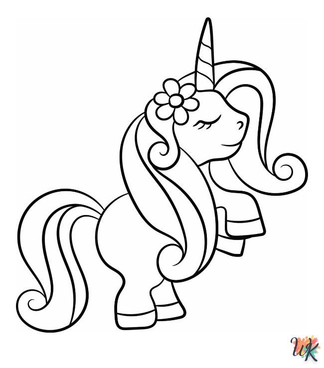 Unicorn coloring pages printable free