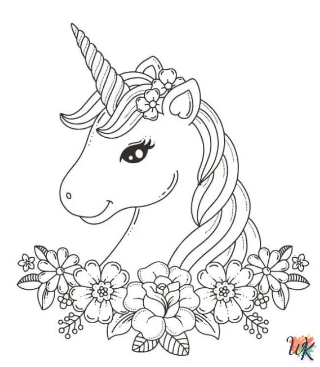 printable Unicorn coloring pages
