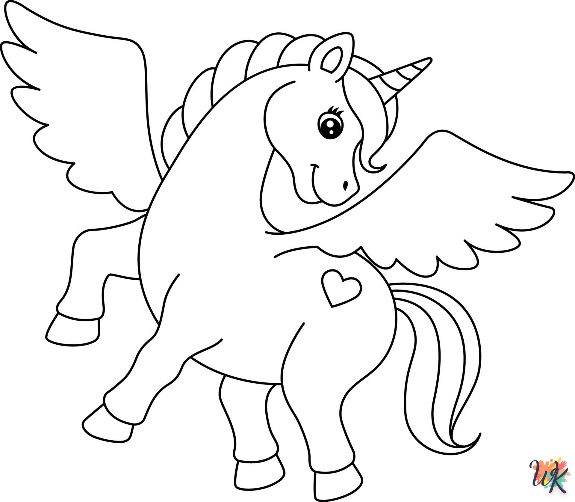 free Unicorn printable coloring pages