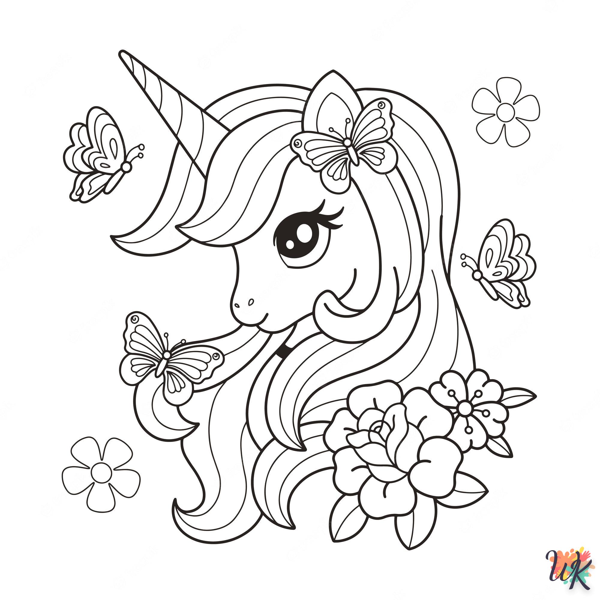 free Unicorn coloring pages printable