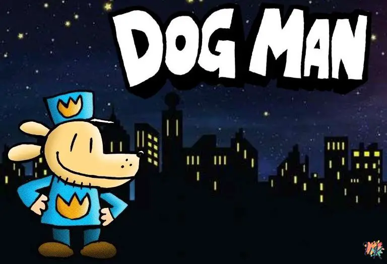 Dog Man coloring pages 1 Dog Man coloring pages