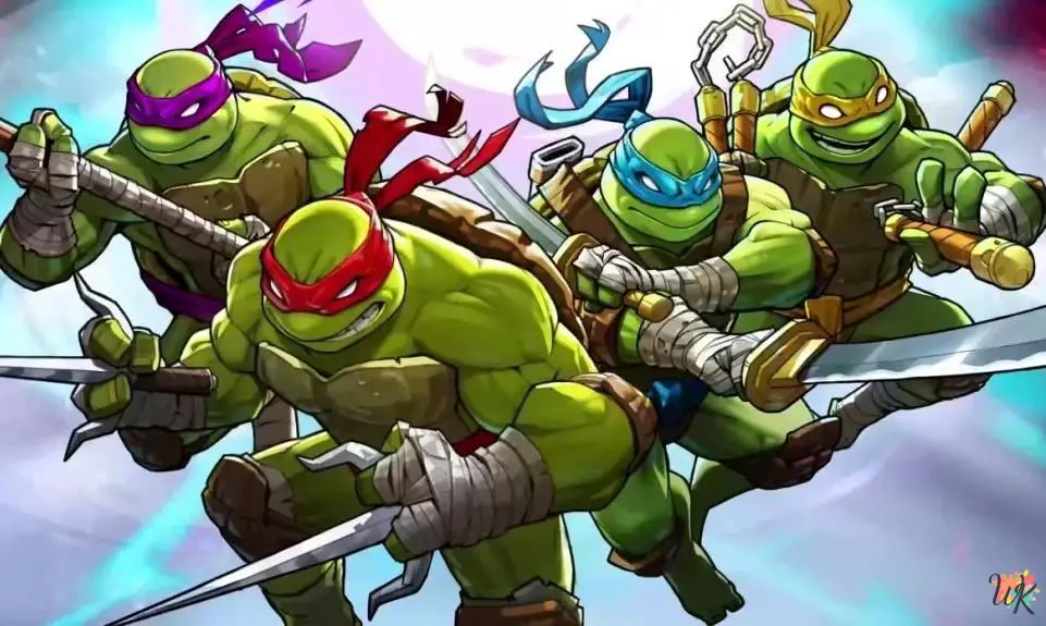 Ninja Turtles coloring pages 1 Ninja Turtles coloring pages