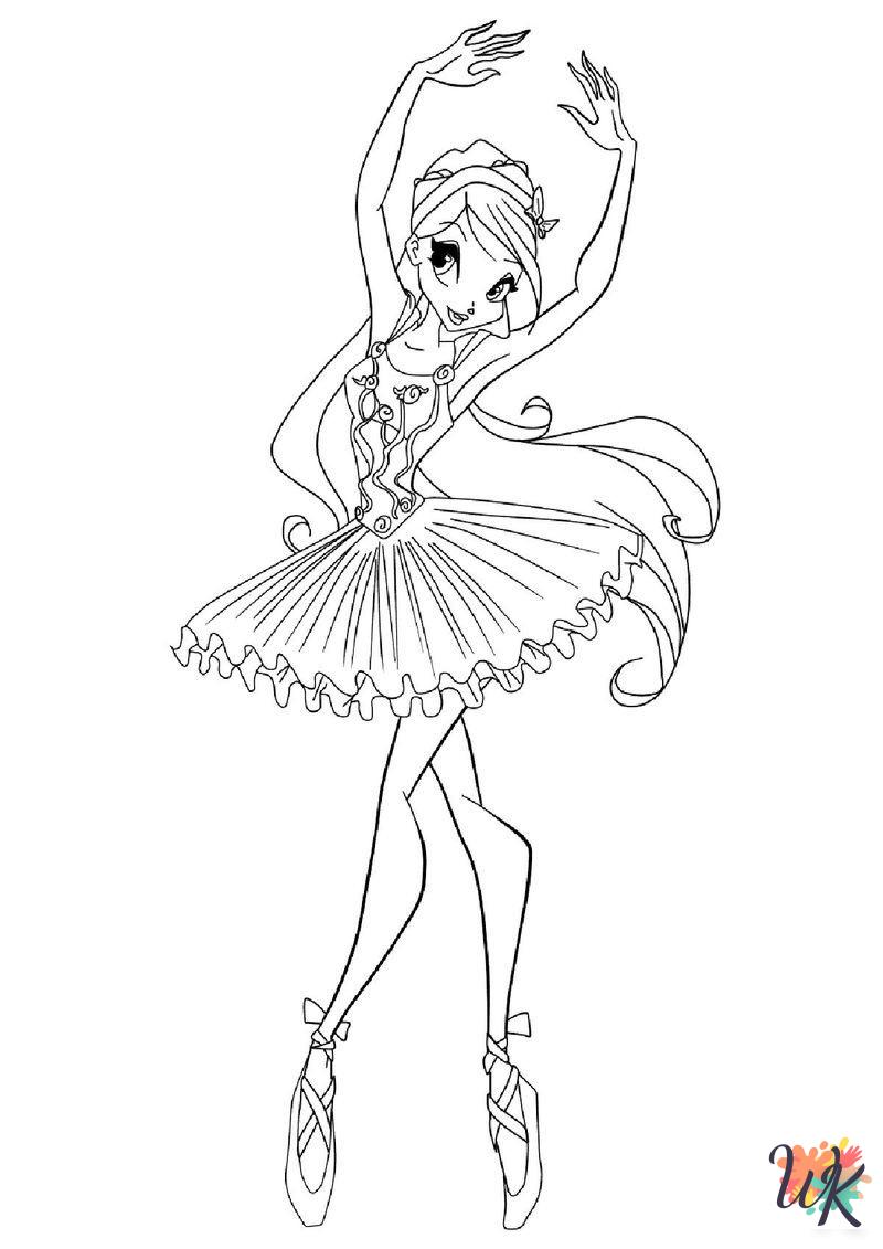 Ballerina Coloring Pages 17