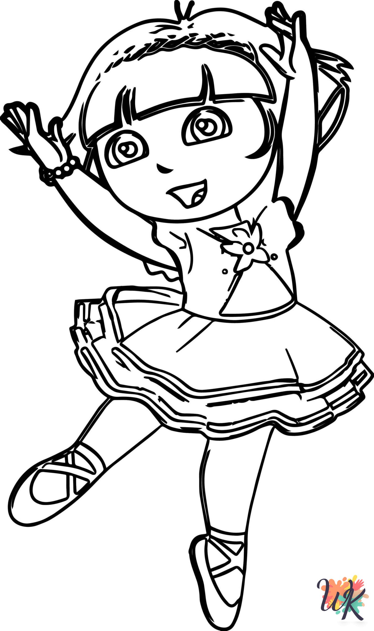 free Ballerina printable coloring pages