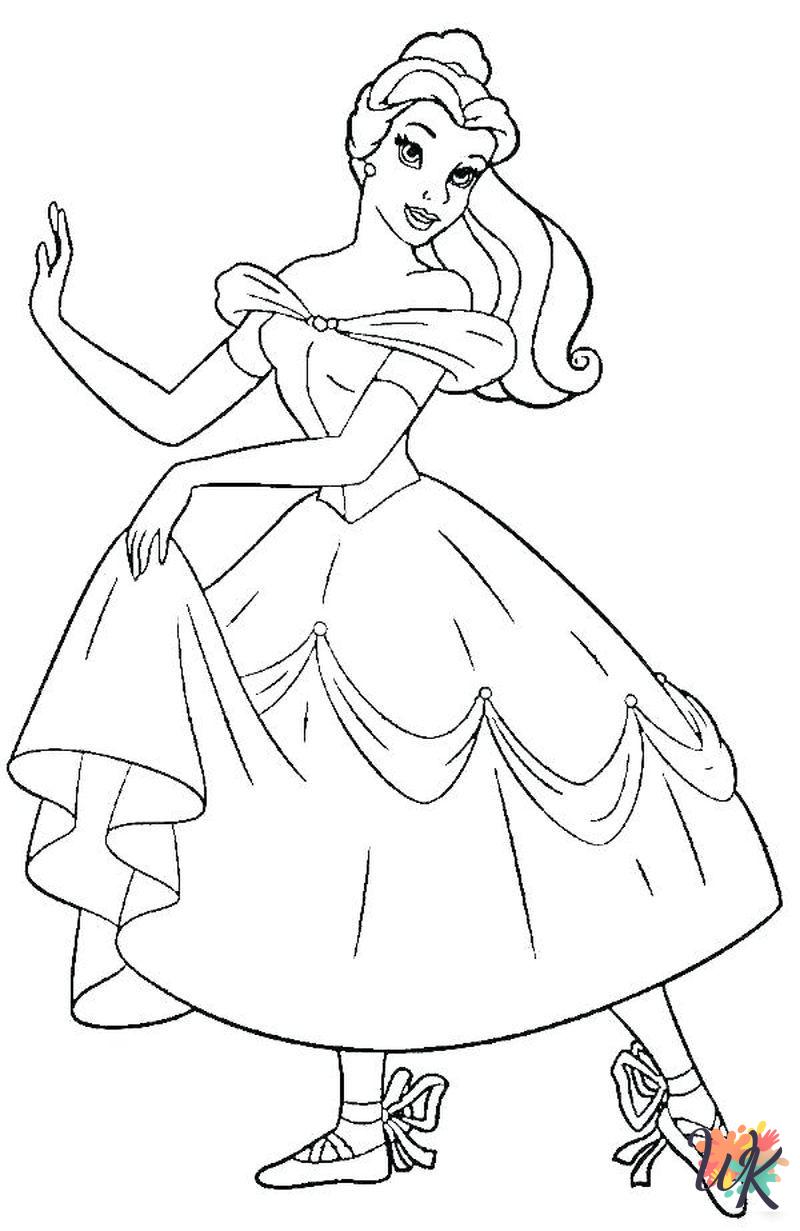 Ballerina coloring book pages