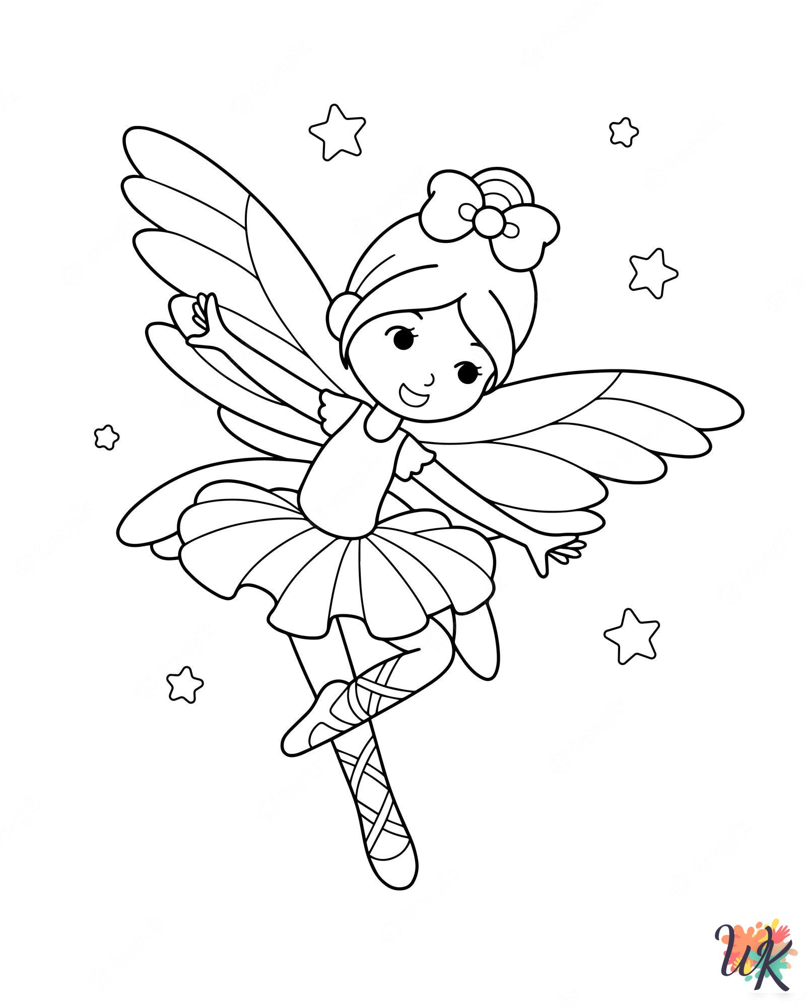 Ballerina coloring pages easy 1
