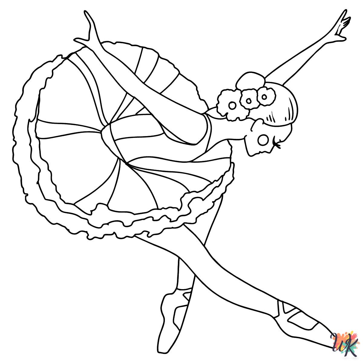 merry Ballerina coloring pages