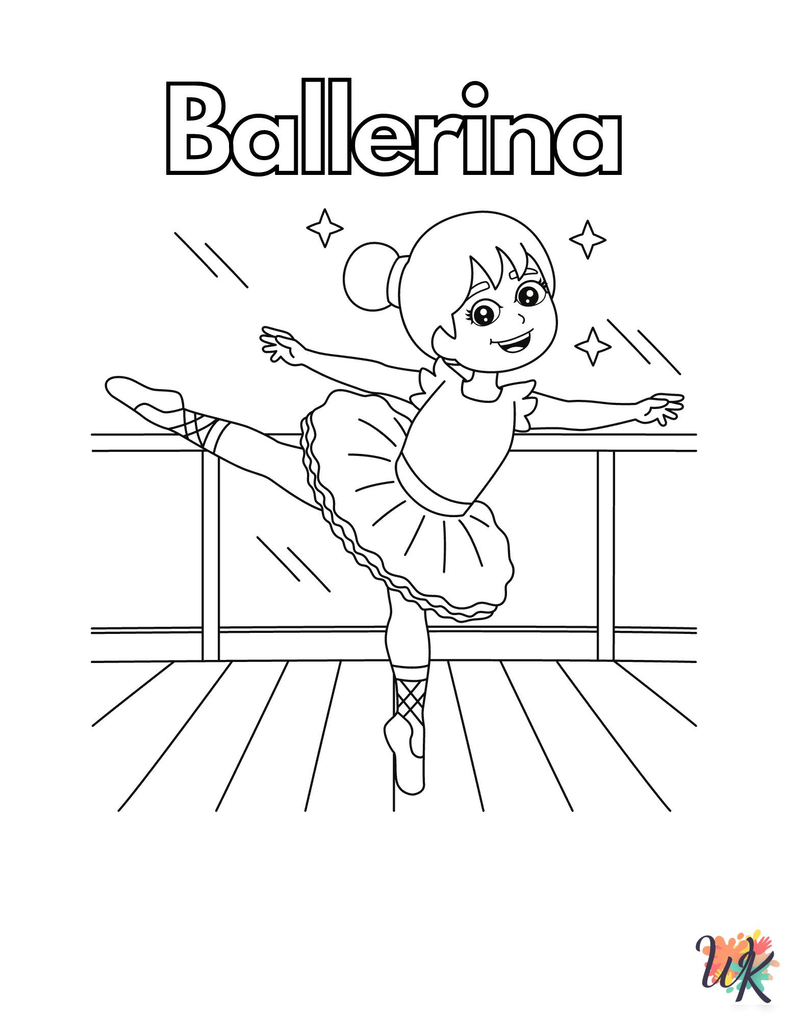 fun Ballerina coloring pages