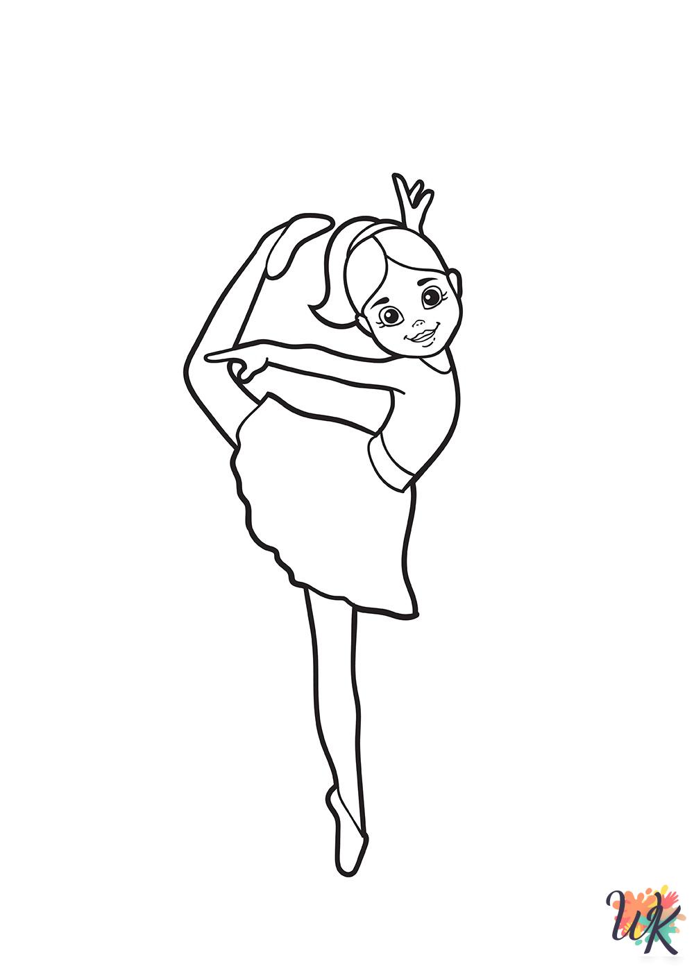 Ballerina coloring pages