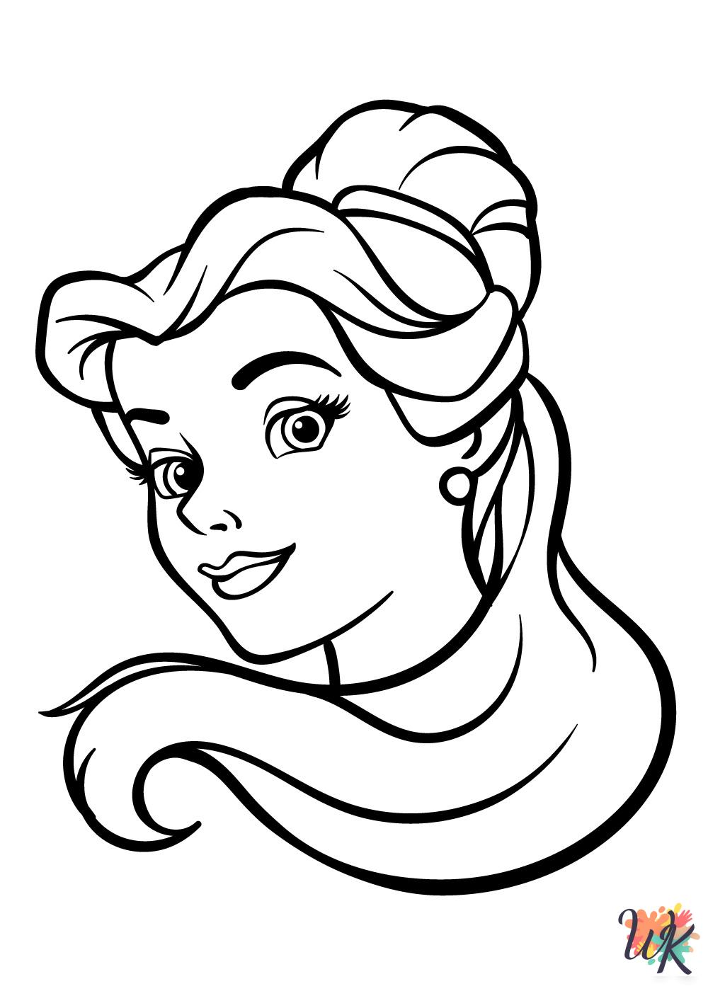 hard Belle coloring pages