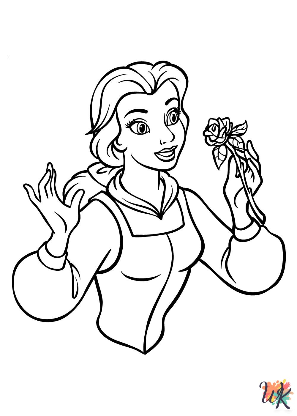 coloring pages Belle