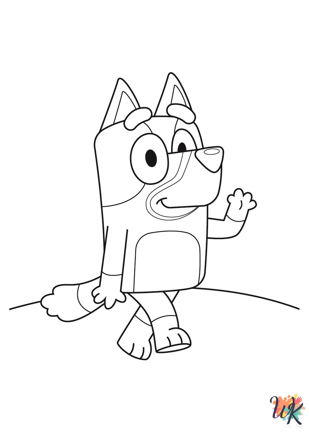 Bluey coloring pages pdf