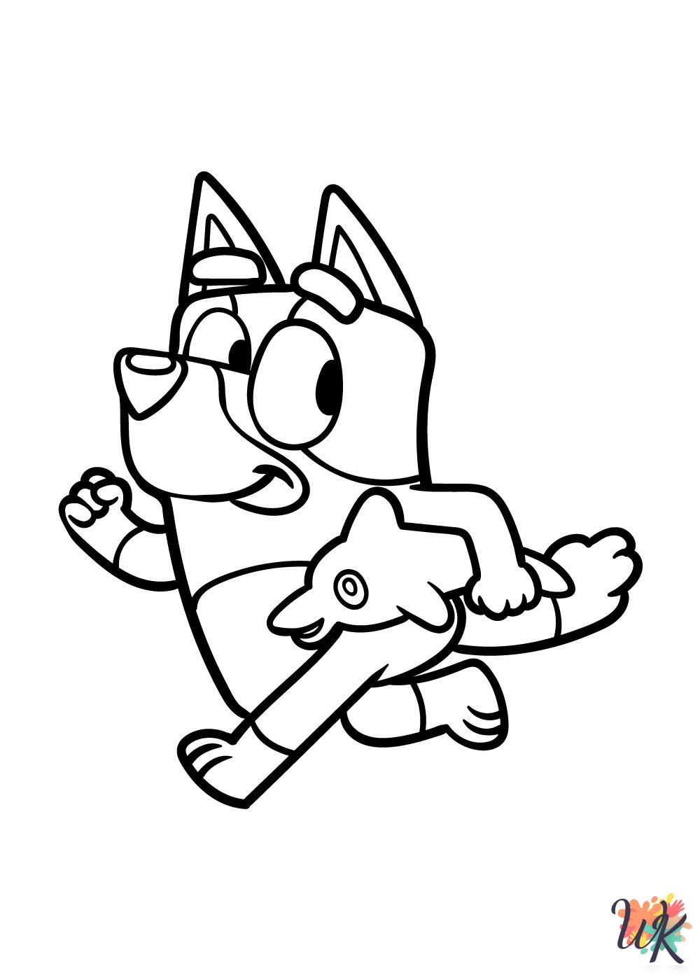 coloring pages printable Bluey