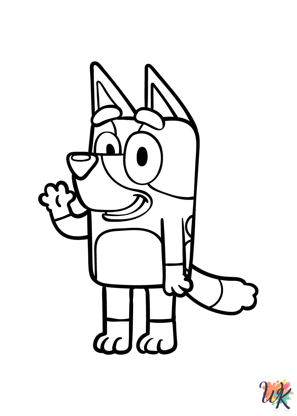 printable Bluey coloring pages