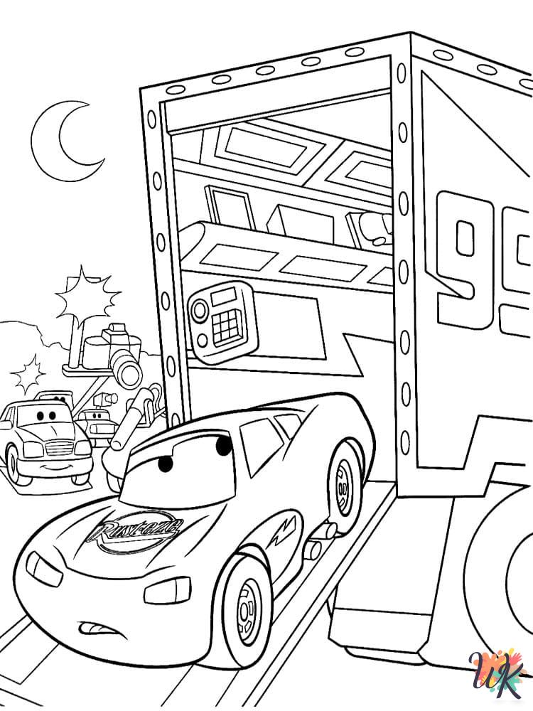 Cars Movie ornaments coloring pages