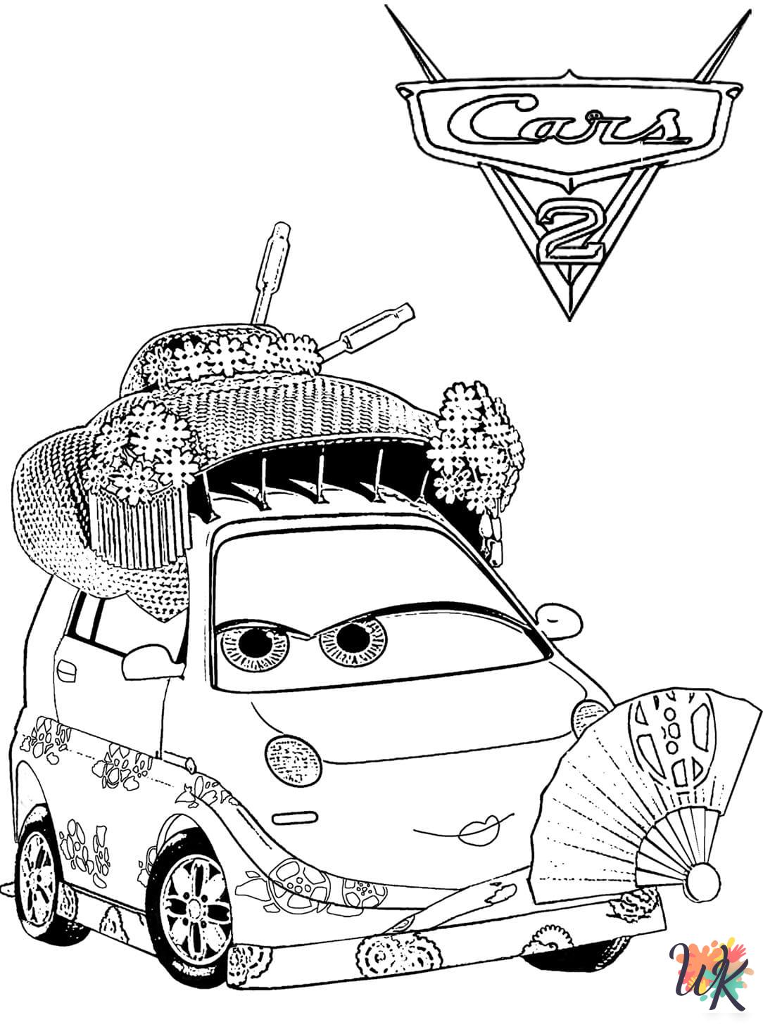 adult Cars Movie coloring pages