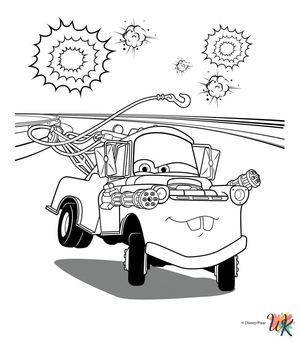 old-fashioned Cars Movie coloring pages