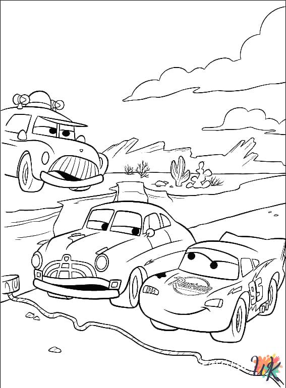 Cars Movie decorations coloring pages