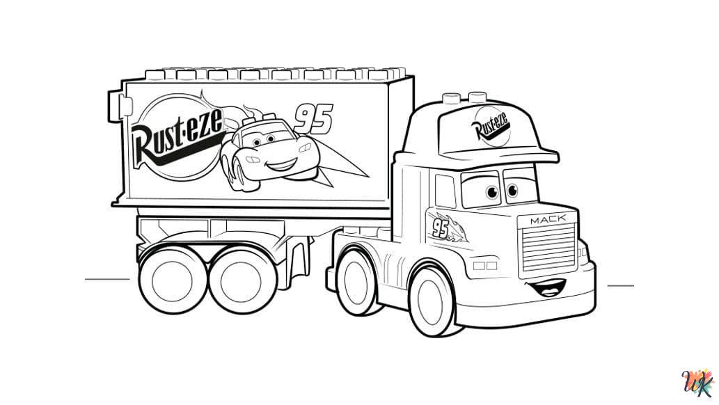 free Cars Movie tree coloring pages