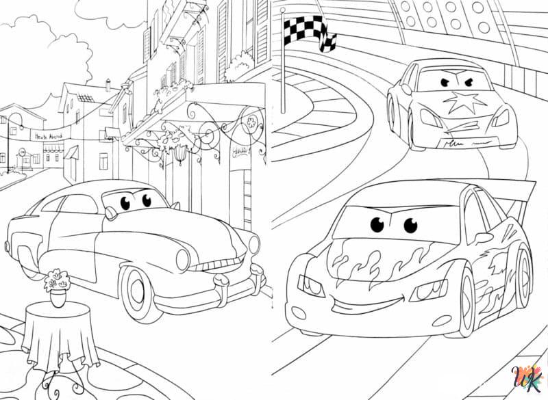 coloring Cars Movie pages