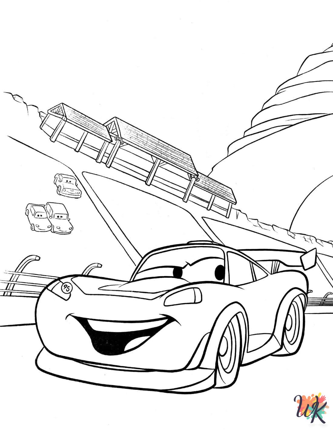 Cars Movie coloring pages for adults pdf