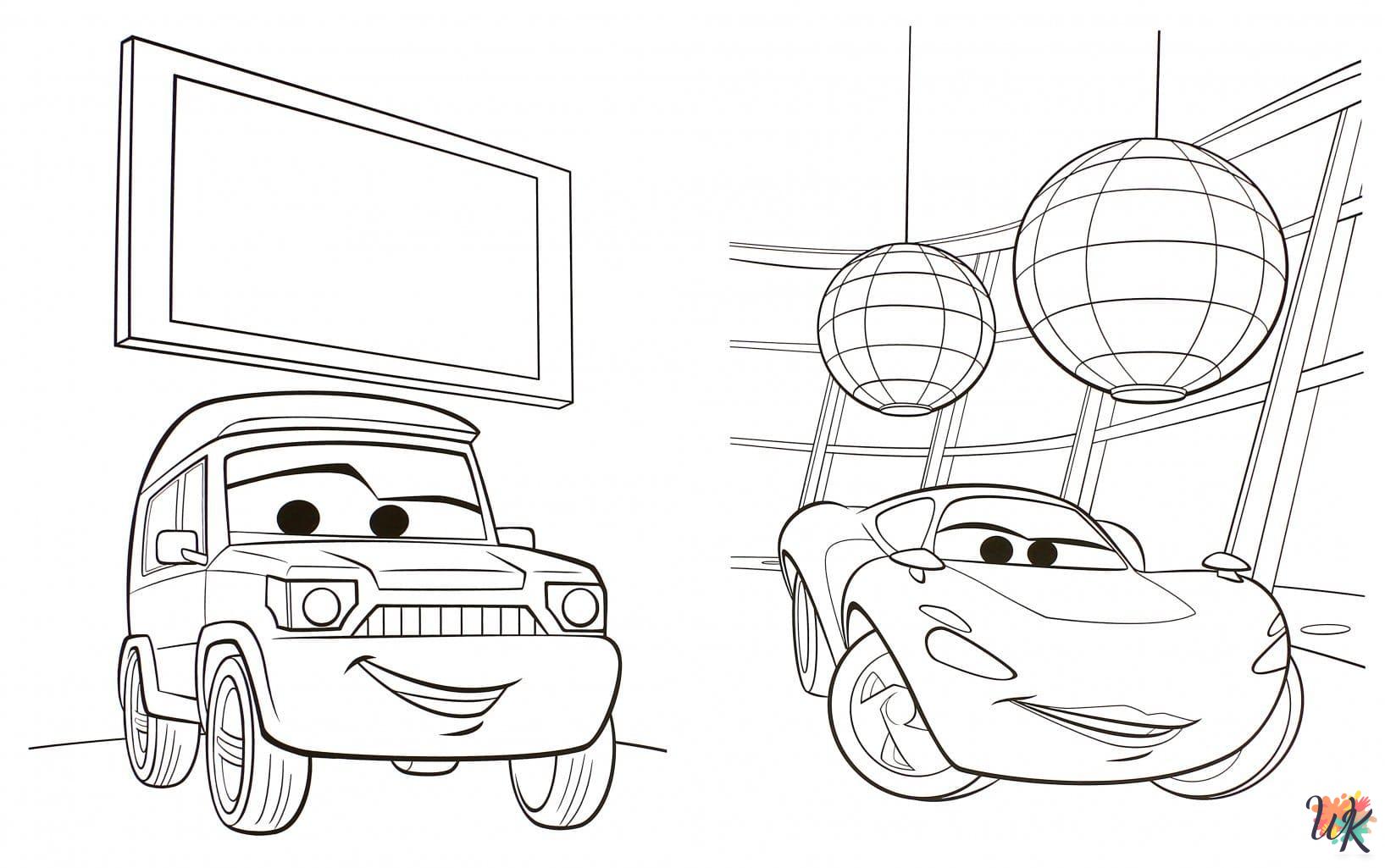 free Cars Movie coloring pages printable