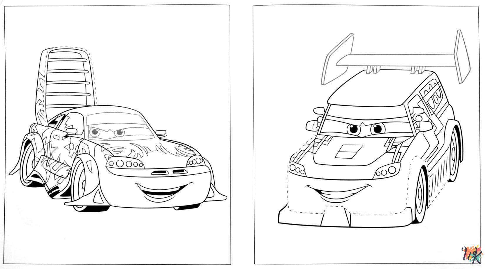 easy Cars Movie coloring pages