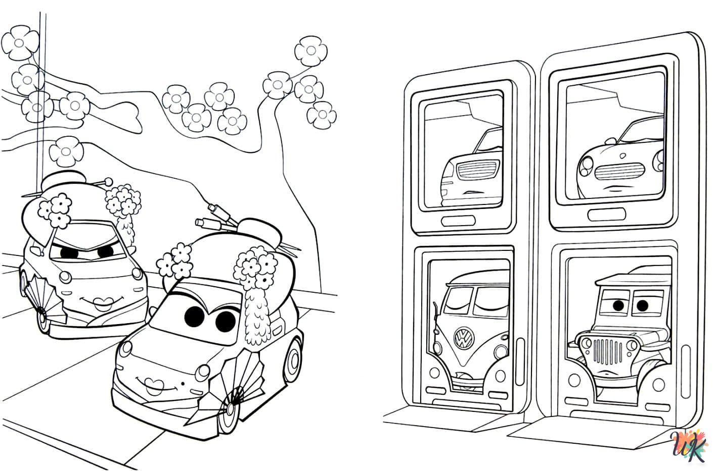 Cars Movie coloring pages free printable