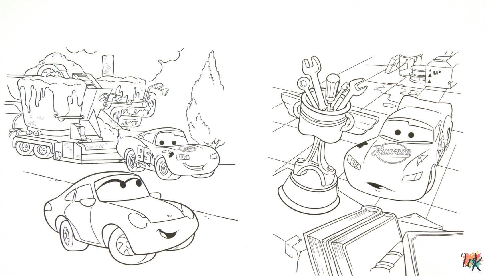 printable Cars Movie coloring pages for adults