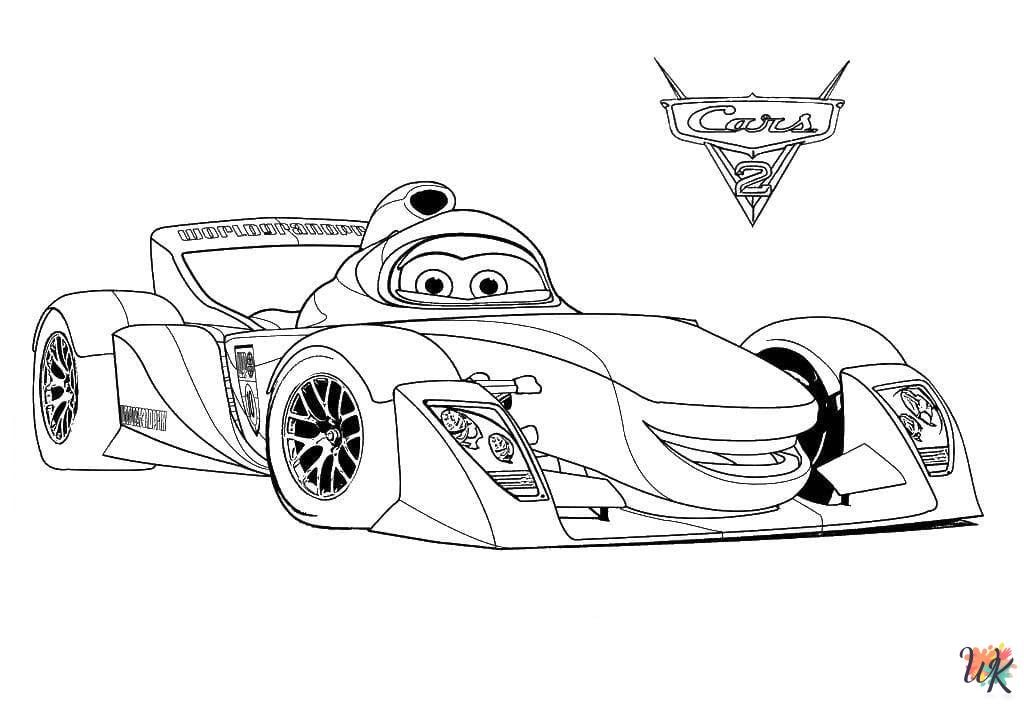 Cars Movie cards coloring pages
