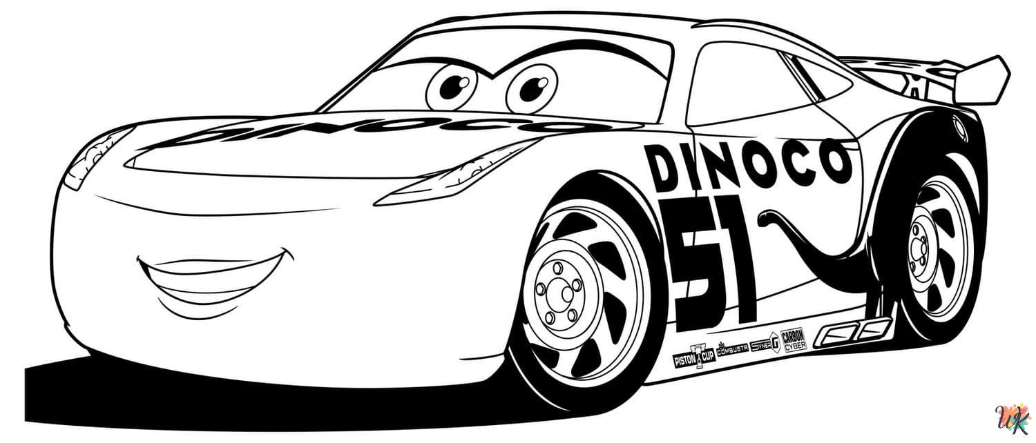 Cars Movie coloring pages easy